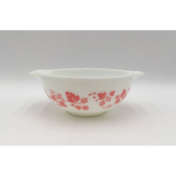 Vintage Pyrex Pink Gooseberry 443 2.5qt Cinderella Mixing Bowl EUC - Picture 3 of 4